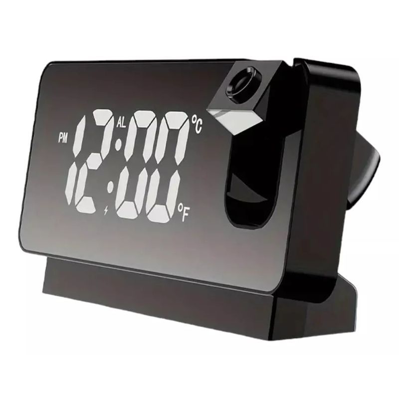IMPORTACIONES UNIVERSO - Reloj Despertador Con Proyector Digital Moderno Y Elegante