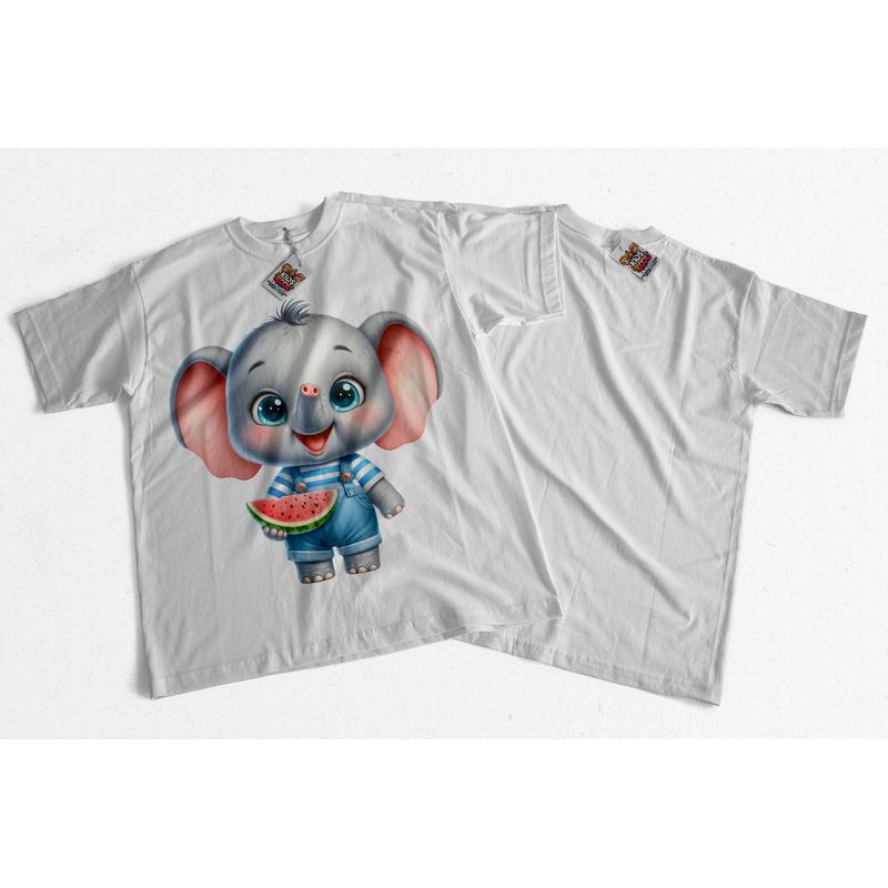 GENERICO - Camiseta Piel Durazno Elefante Cute 2.