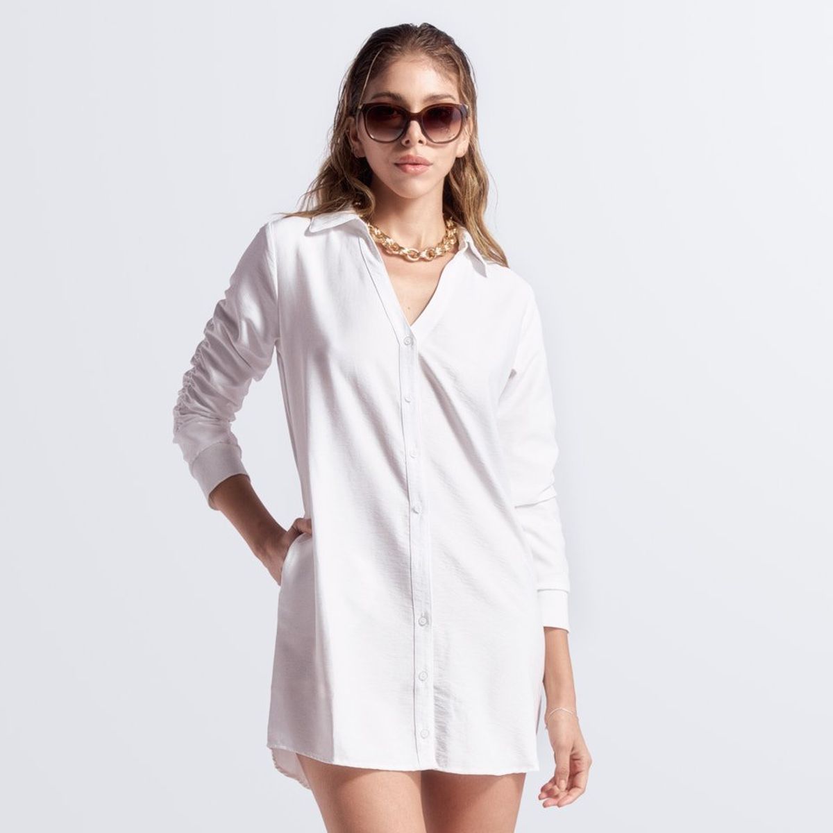 DEREK - Vestido Camisero para Mujer Derek