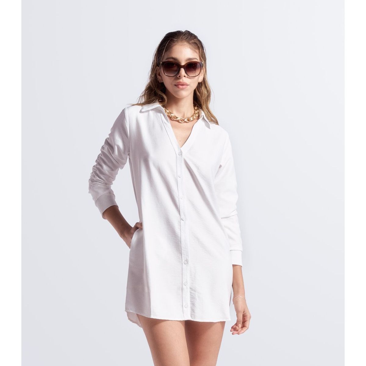 DEREK - Vestido Camisero para Mujer Derek