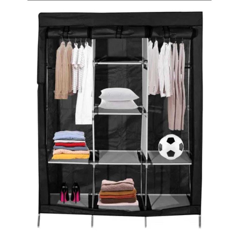 GENERICO - Armario Closet Doble de tela Portatil