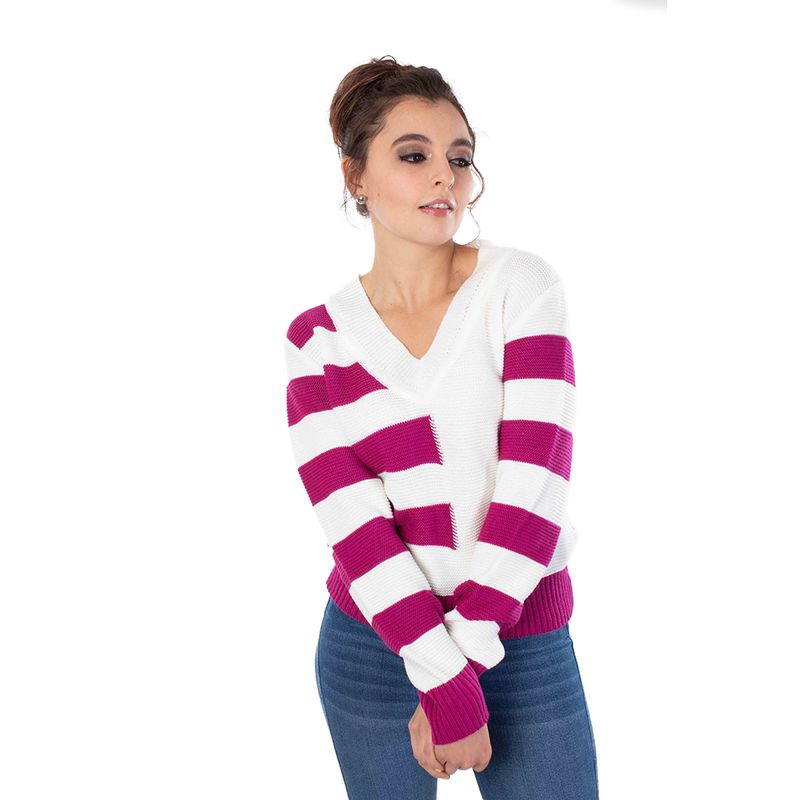 HIGHLAND - Sweater Noruega Magenta