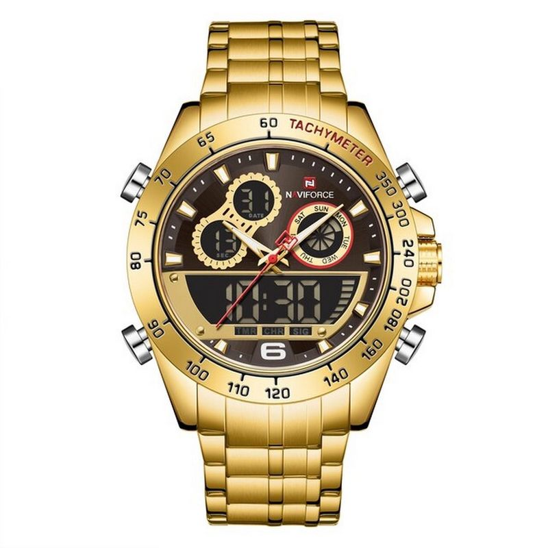NAVIFORCE - Reloj Naviforce Nf 9188 Dorado + Estuche