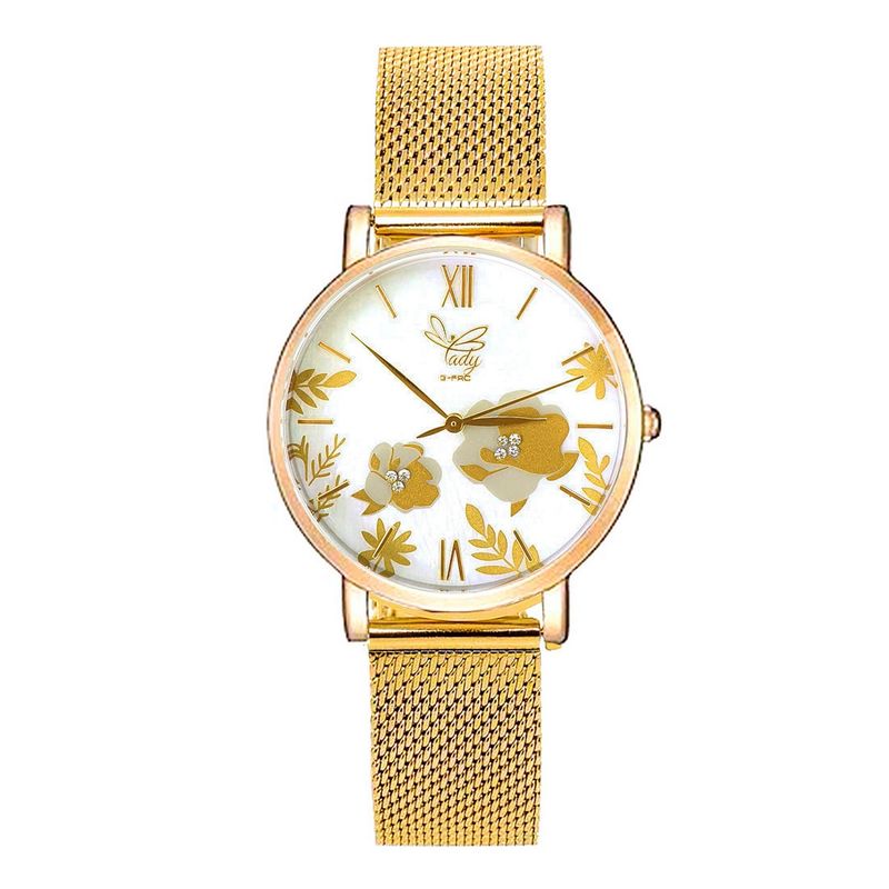 GFORCE - Reloj G-force Original L-624 Flowers Dama Acero + Estuche_.