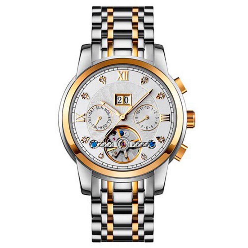 GFORCE - Reloj G-force At9005af Automatico Calendario Acero + Estuche_.