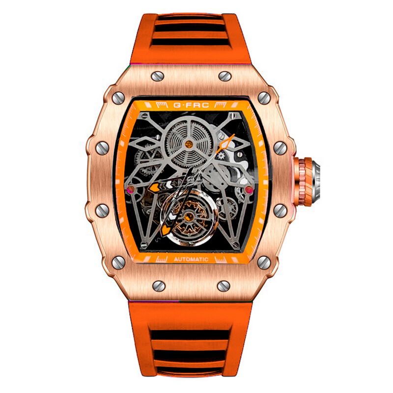 GFORCE - Reloj G-force At895 Automatico Abierto Goma Sport + Estuche_.