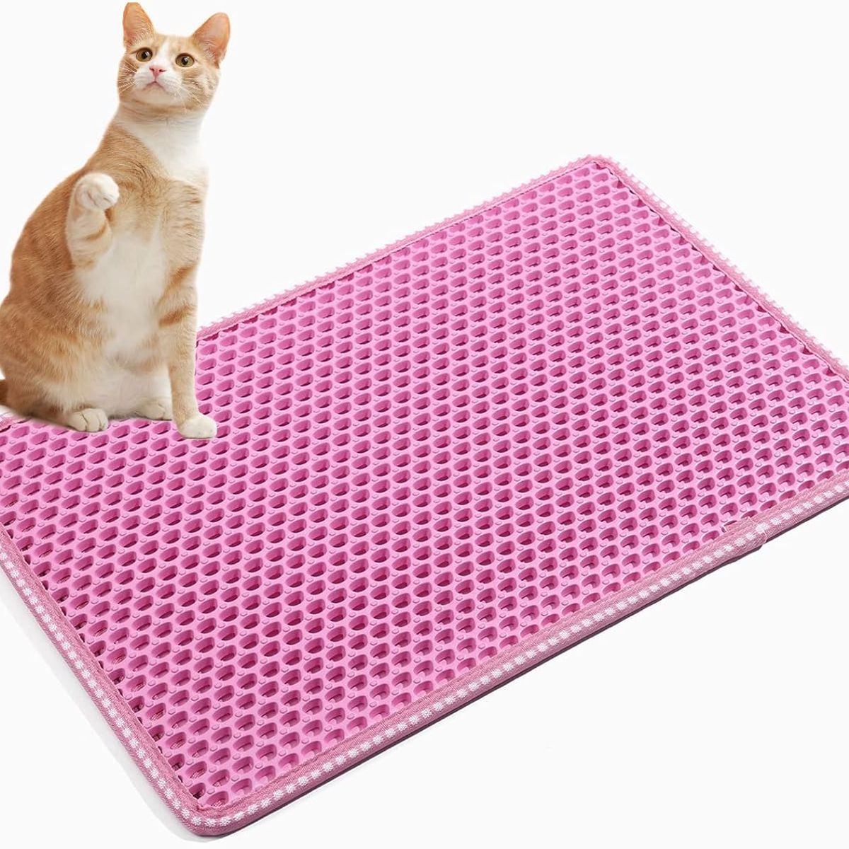 CATLIKE - Tapete Doble Capa Talla M Rosa