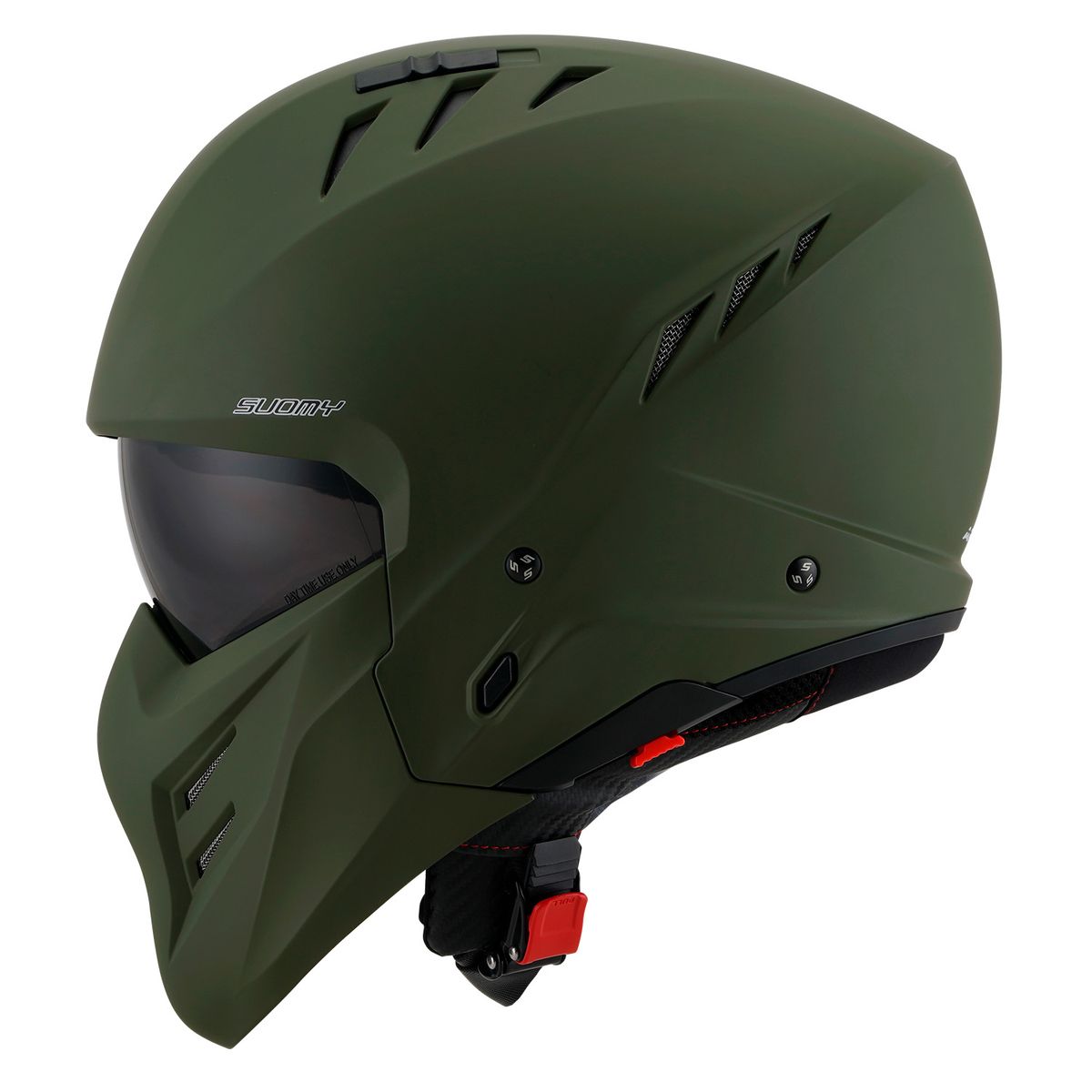 SUOMY - CASCO SUOMY ARMOR PLAIN MATT ARMY GREEN S