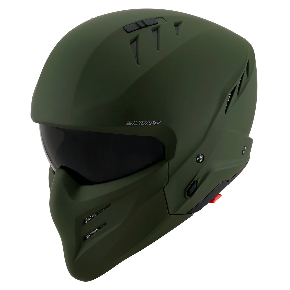 SUOMY - CASCO SUOMY ARMOR PLAIN MATT ARMY GREEN S