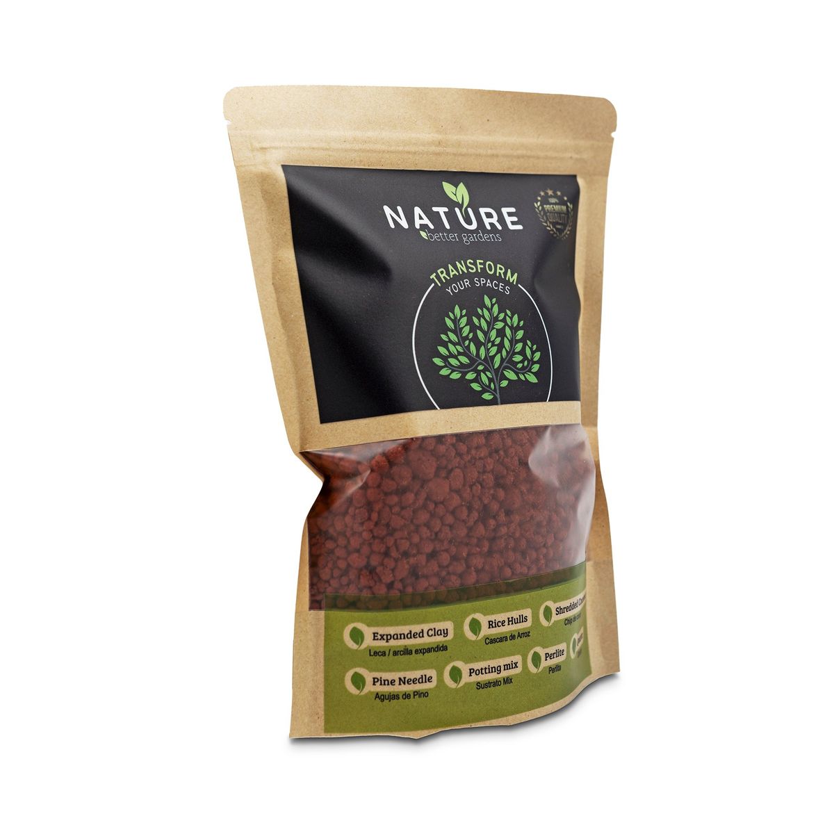 NATURE IMPORTADO - Mulch Organico Arcilla Expandida - Roja1 Lt