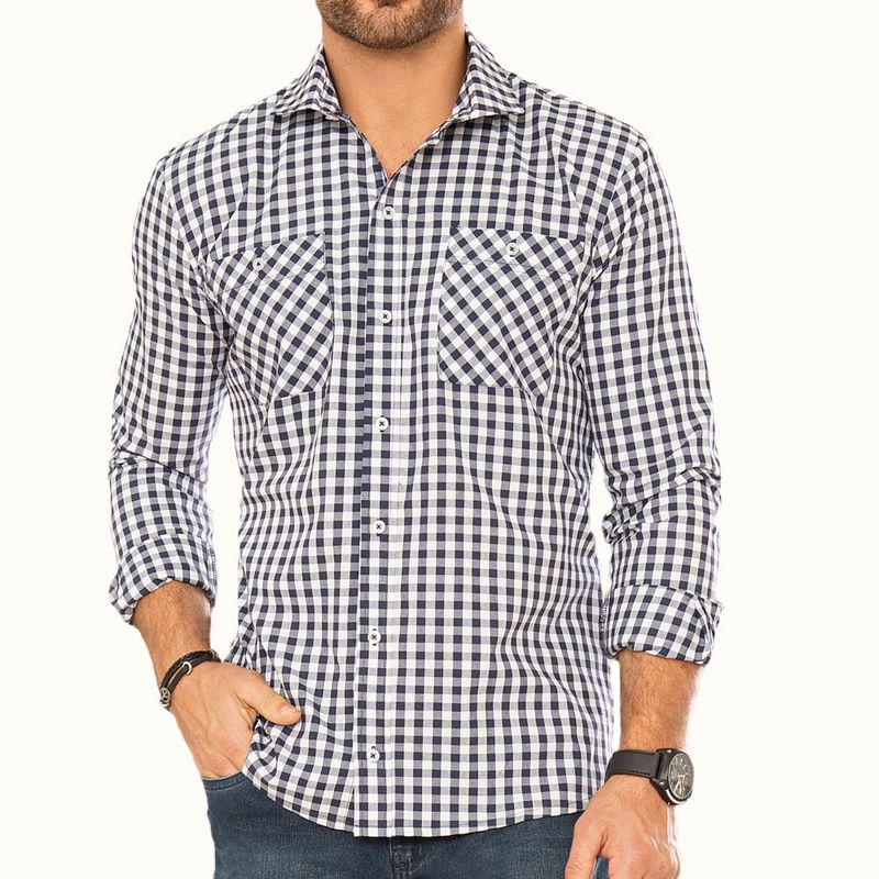 CROYDON - Camisa Juan Azul para Hombre Croydon