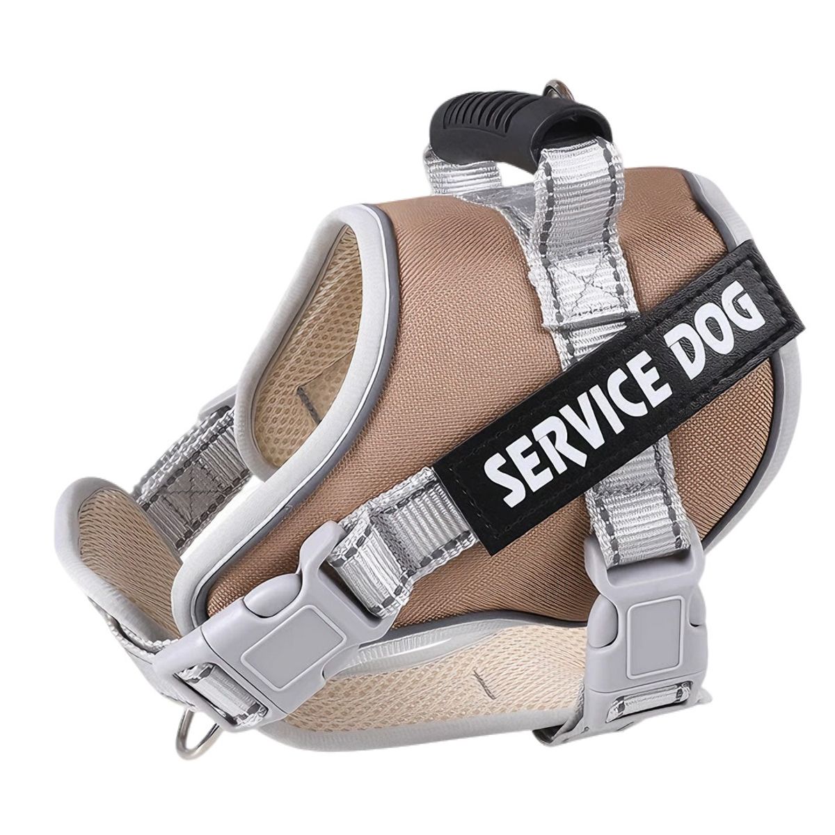 GENERICO - Arnes Pechera Perro Service Dog Chaleco Resistente Marron XL