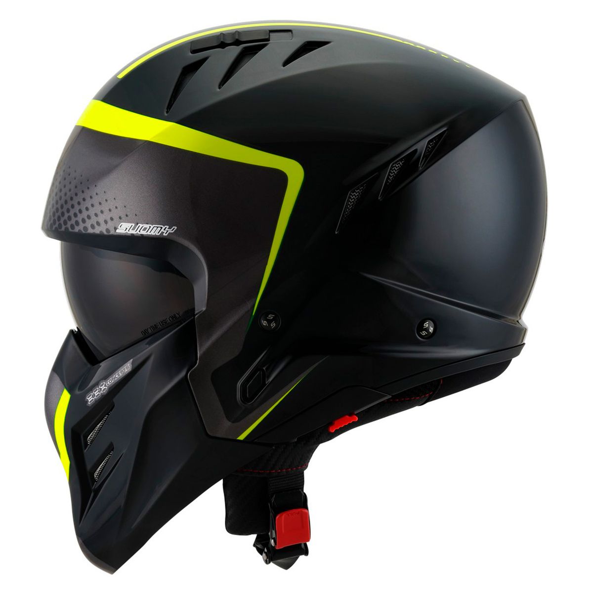 SUOMY - CASCO SUOMY ARMOR CREW BLACKYELLOW L