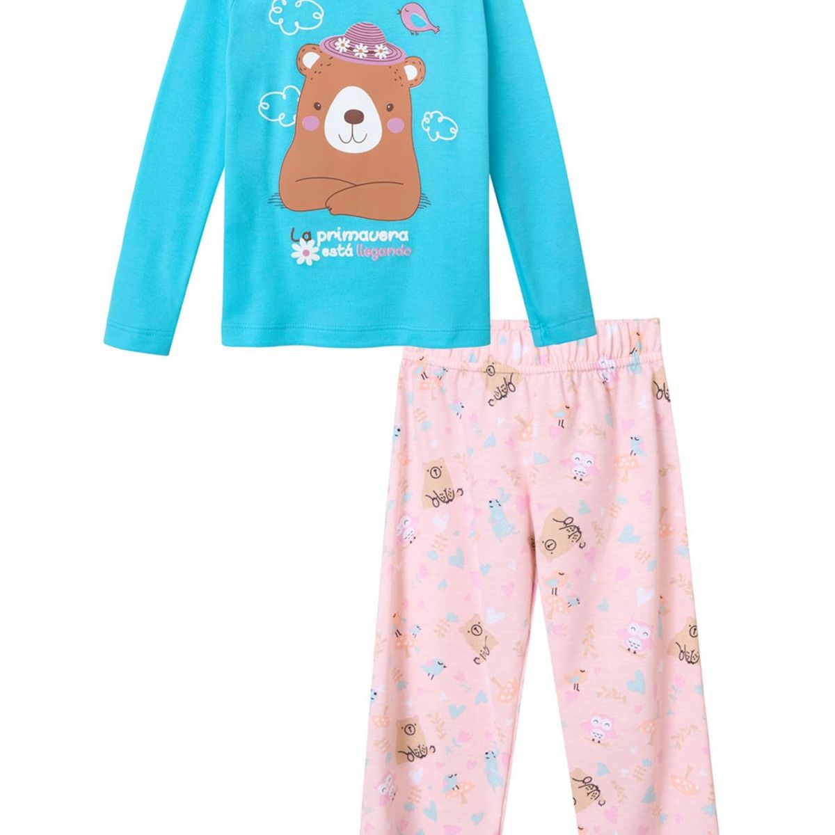 SANTANA - Pijama Niña Anita Verde Mar