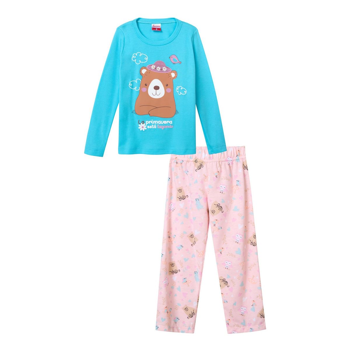 SANTANA - Pijama Niña Anita Verde Mar