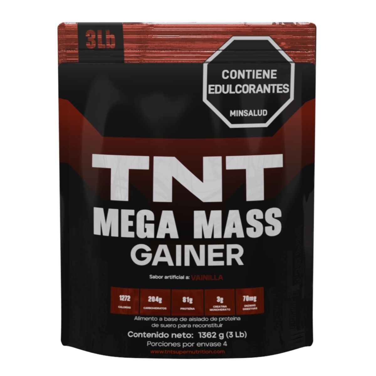 NEOPHARMA - TNT Mega Mass Gainer 3 Libras (sabor vainilla) - Neopharma