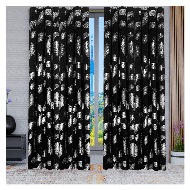 HOMETEX - CORTINA SOFIA NEGRA