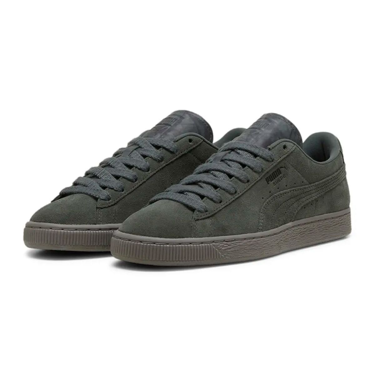 PUMA - Tenis Puma Gris para Hombre PM Suede Lux Gray 395736-03