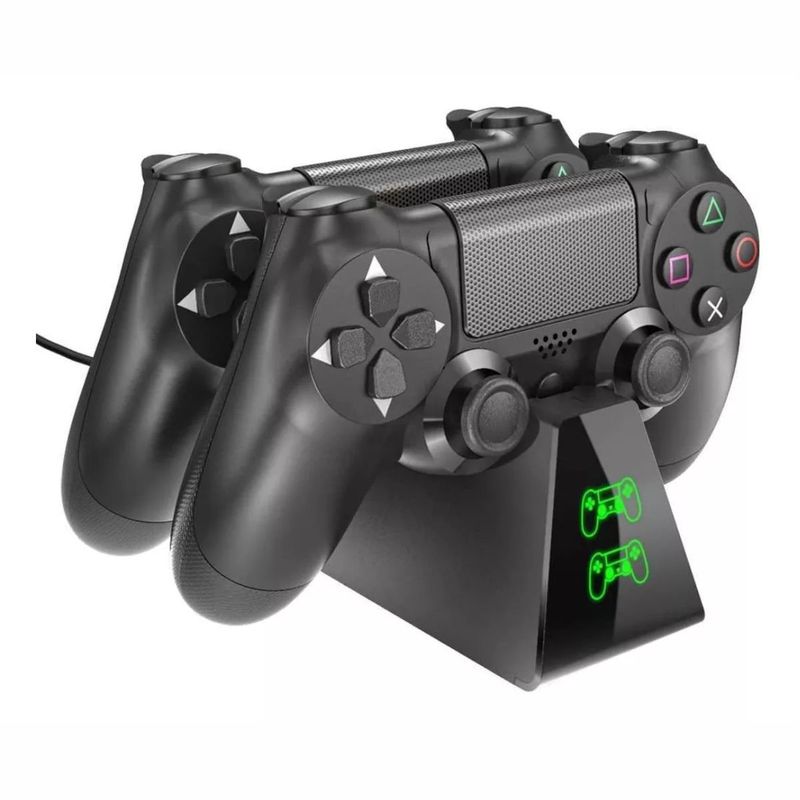 GENERICO - Cargador Dual Con Controlador Usb Ps4 Slim Ps4 Pro Dualshock