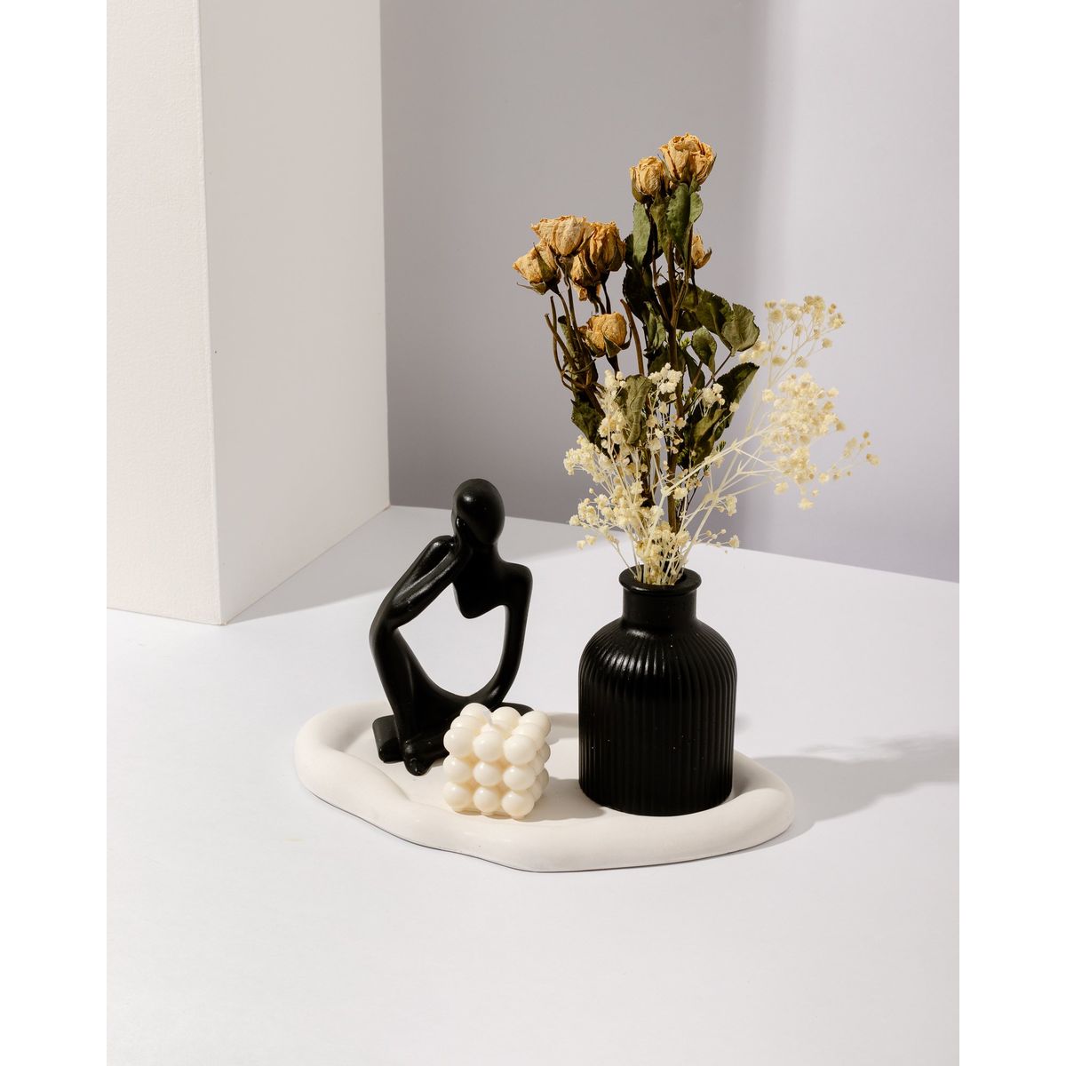 DECORACIONES ALE Y GABY - Centro De Mesa Decorativo Kalio  Negro