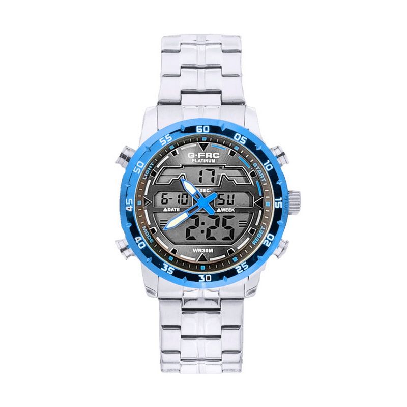 GFORCE - Reloj G-force Original Al161 Digital Acero Hombre + Estuche
