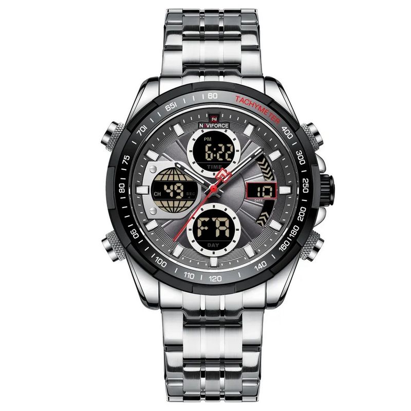 NAVIFORCE - Reloj Naviforce Original Nf 9197 Acero Inoxidable + Estuche