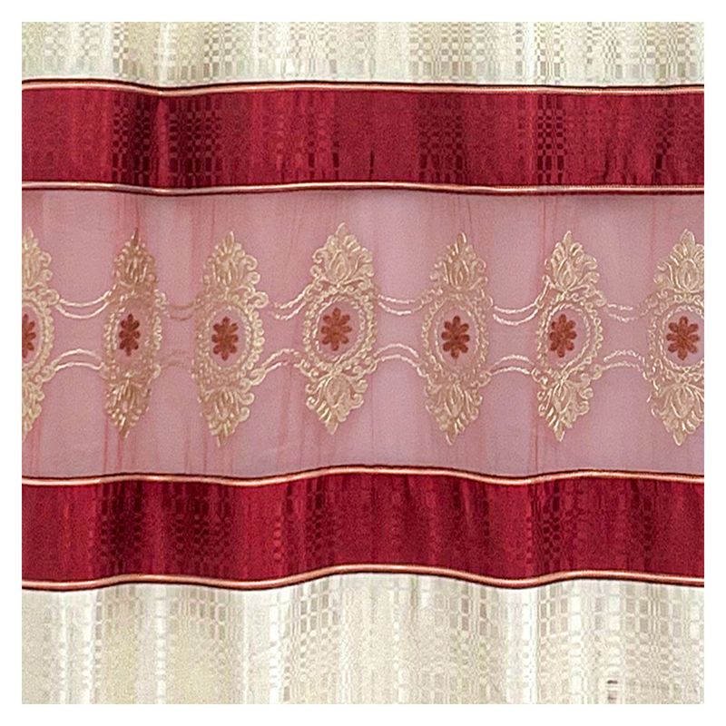 HOMETEX - CORTINA SAMARIS ROJA