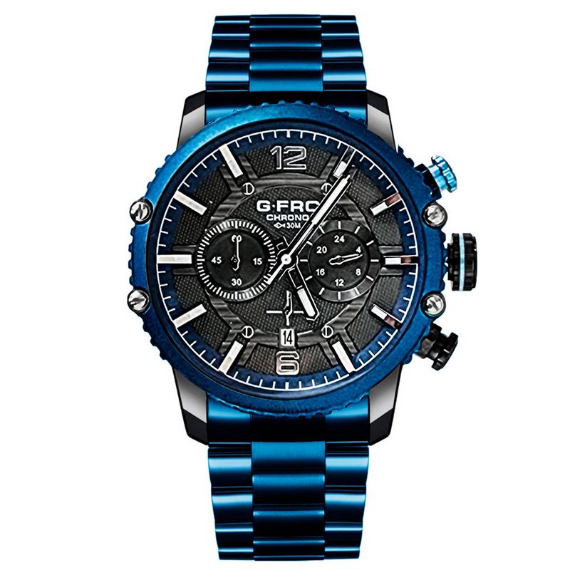 GFORCE - Reloj G-force Original H3835g Cronografo Acero + Estuche
