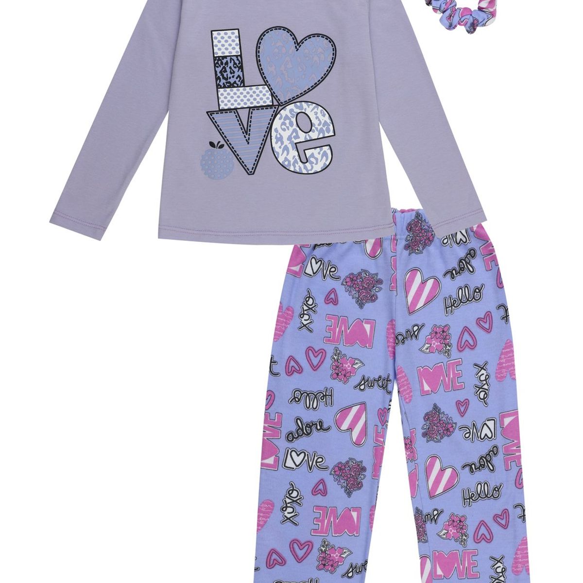 SANTANA - Pijama Niña Anita Morado