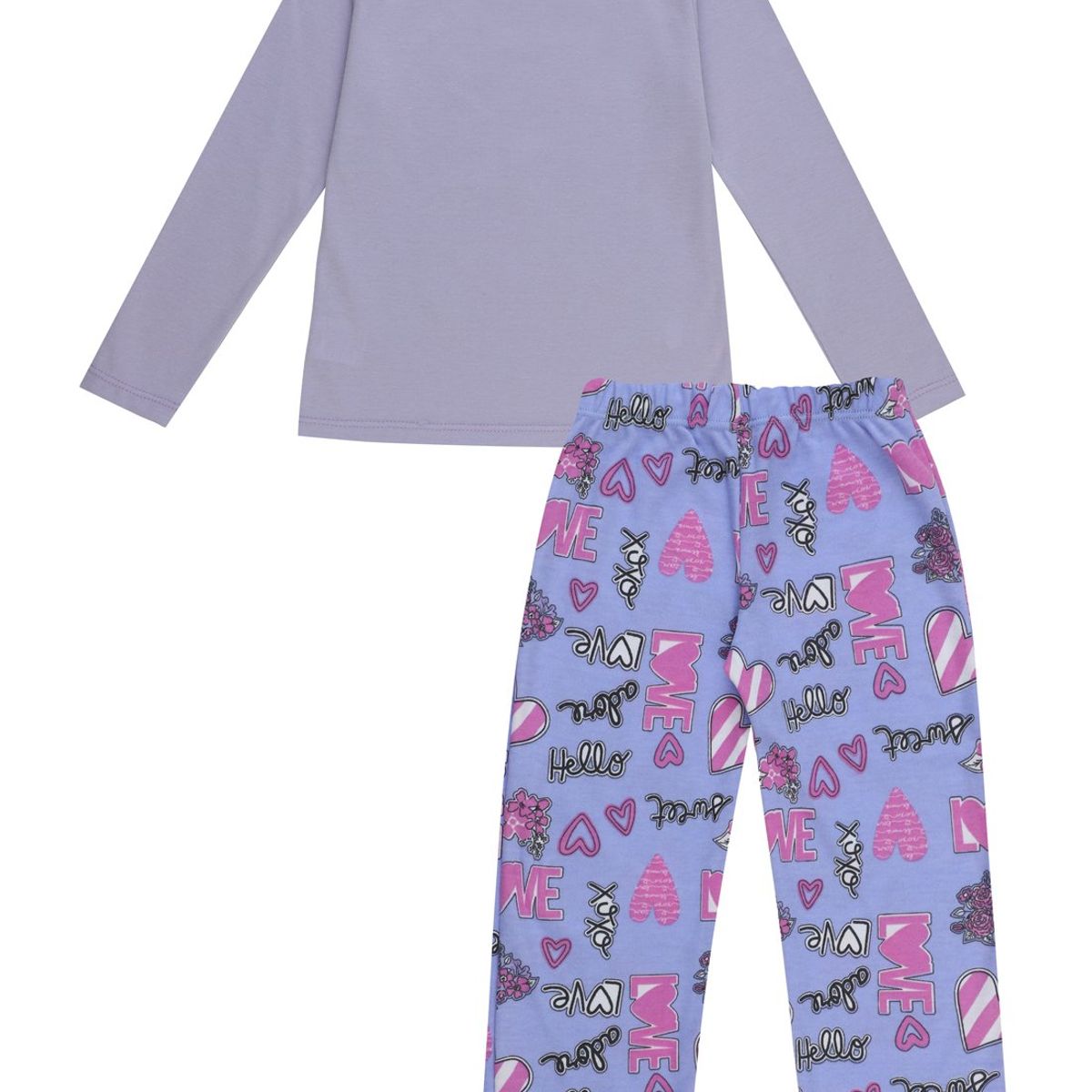 SANTANA - Pijama Niña Anita Morado