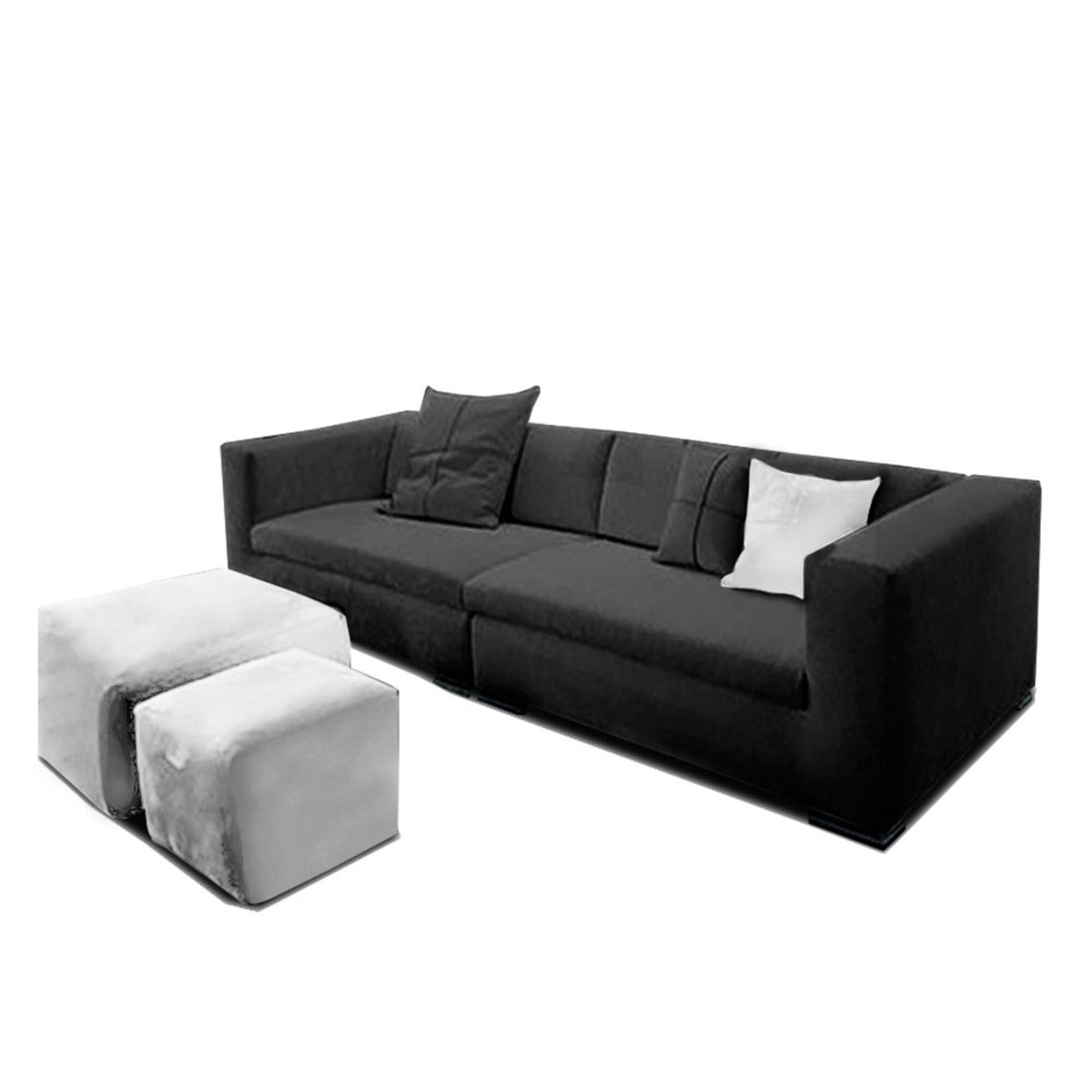 MAGIC CLASS - SALA MODERNA NORWICH ECOCUERO NEGRO