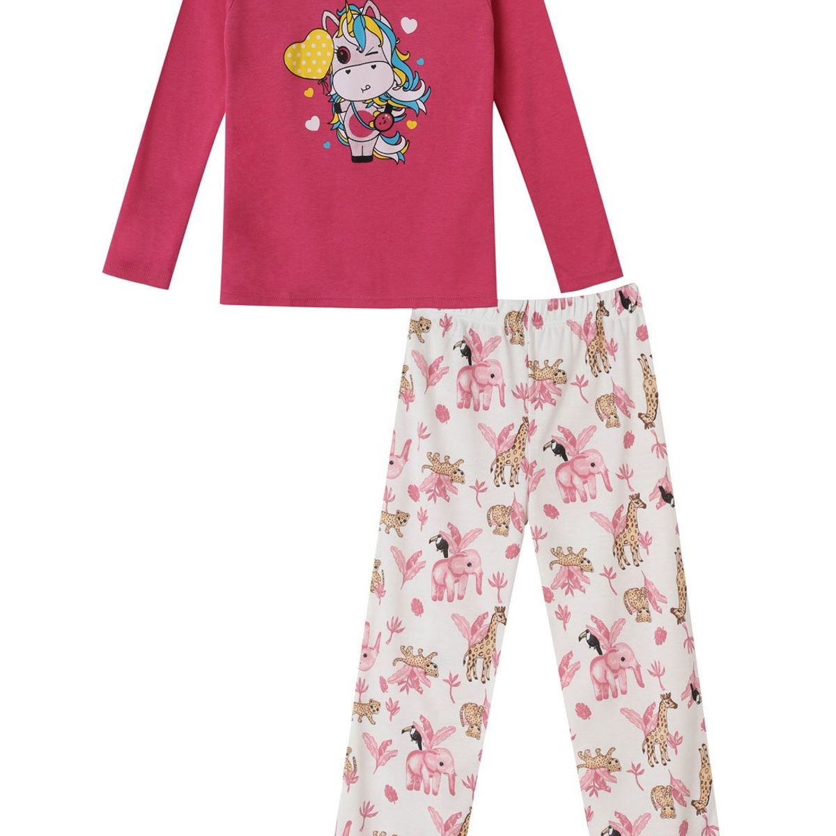 SANTANA - Pijama Niña Anita Ocre Claro