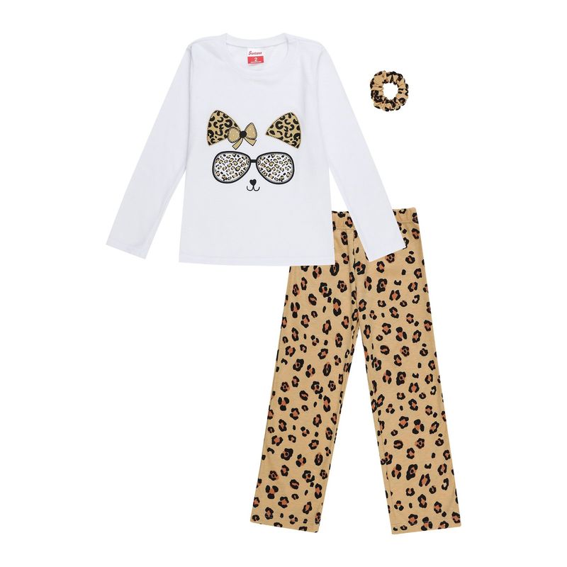 SANTANA - Pijama Niña Anita Ocre