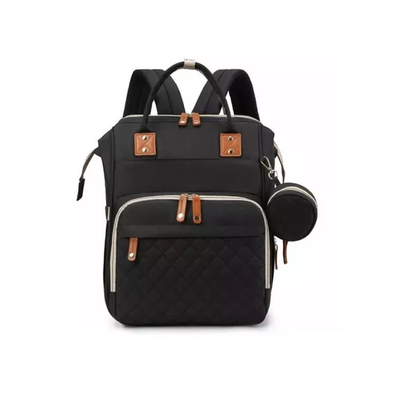 KIDSHOP - Pañalera Tipo Morral Con Bolsillos Sin Cambiador 9010-NE