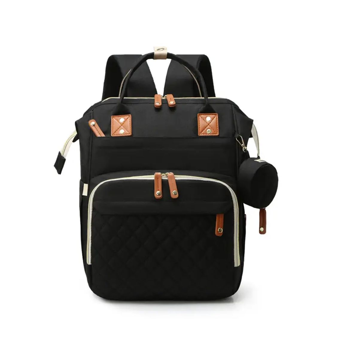 KIDSHOP - Pañalera Tipo Morral Con Bolsillos Sin Cambiador 9010-NE