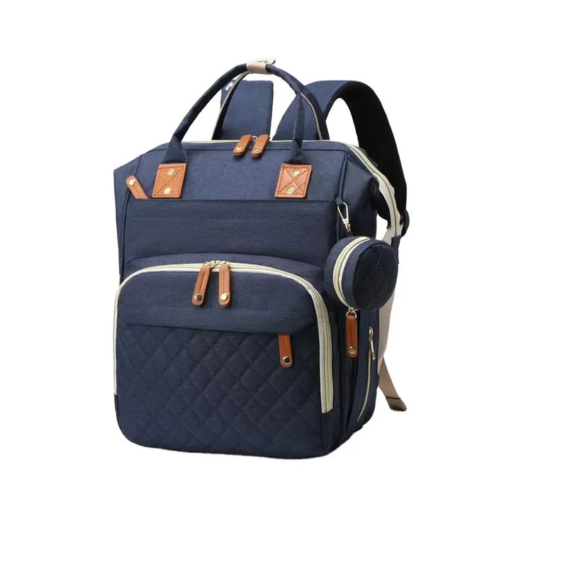 KIDSHOP - Pañalera Tipo Morral Con Bolsillos Sin Cambiador 9010 AZUL_.