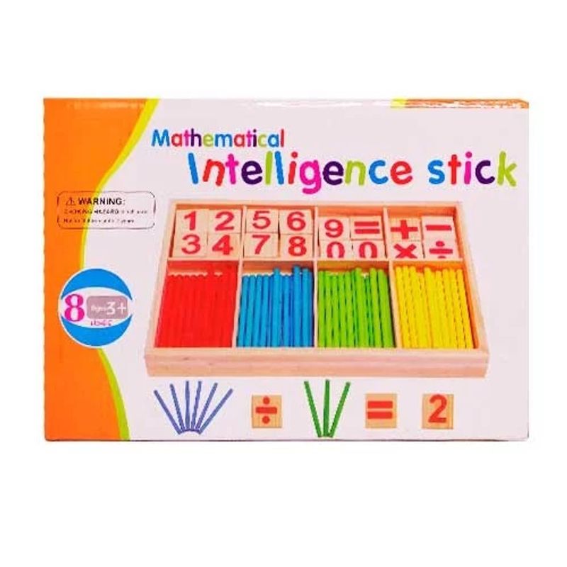 IMPORTACIONES UNIVERSO - Kit Juego Didáctico Y Matemáticas Montessori Caja De Madera