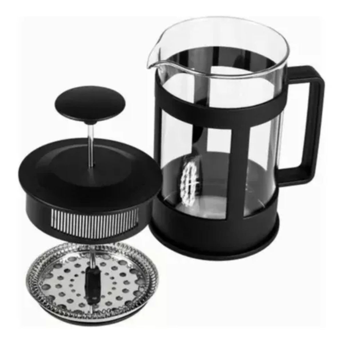 TELEPRODUCTOSBOGOTA - Cafetera Prensa 1000ml Negra Procesador De Cafe Tea Y Coffee