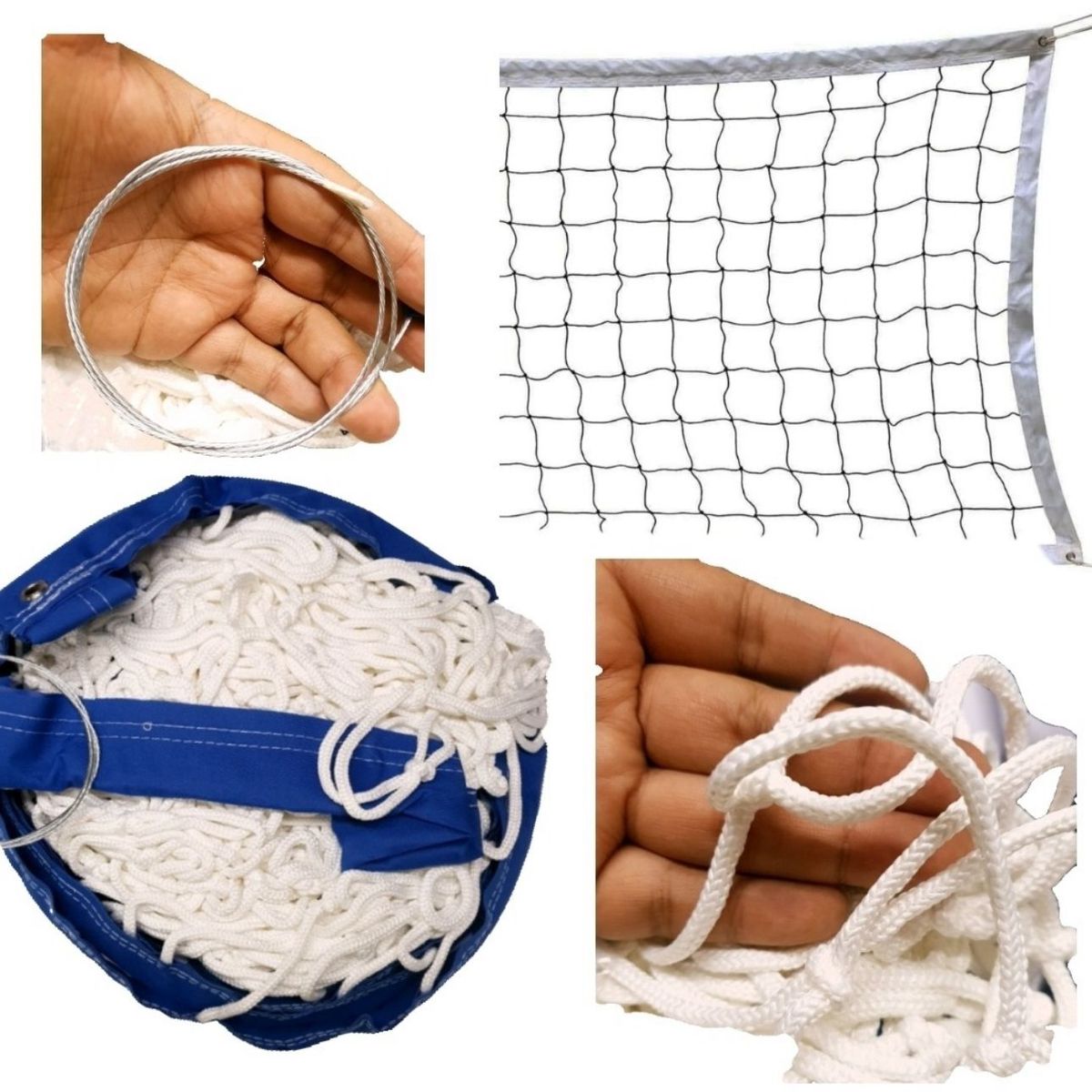 GENERICO - Malla Red Voleibol Oficial Grosor 5 Con Guaya