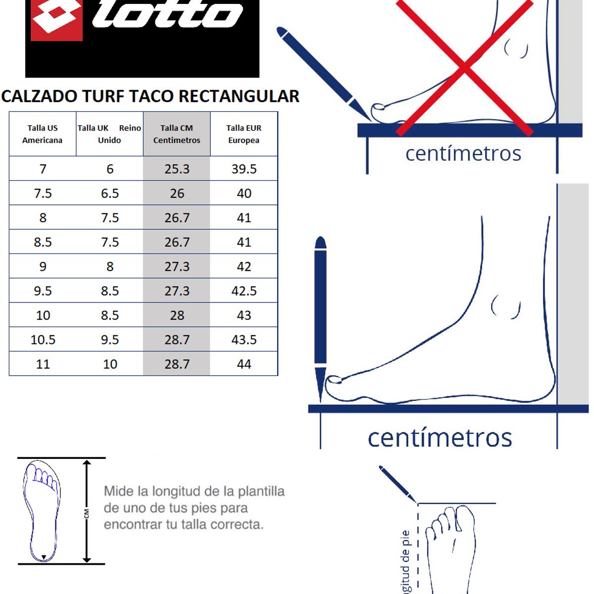 LOTTO - Zapatilla Turf Futbol Lotto VALVERDE HGE-H3 Sintética Natural