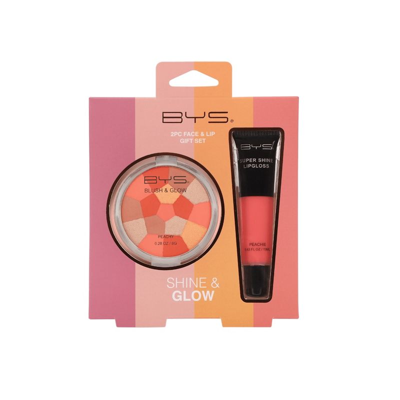 BYSPRO - Kit de maquillaje BYS Shine & Glow Peachie