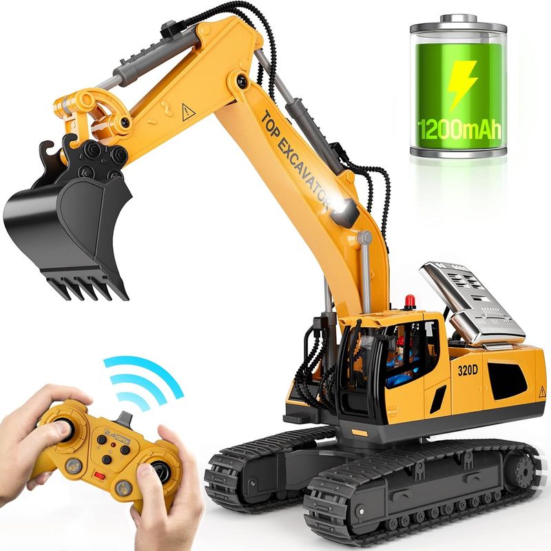 GENERICO - Excavadora control remoto juguetes construcción 1200 am