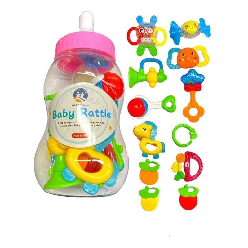 123 - Sonajero Juguete Didáctico Para Bebes Estimulación Temprana