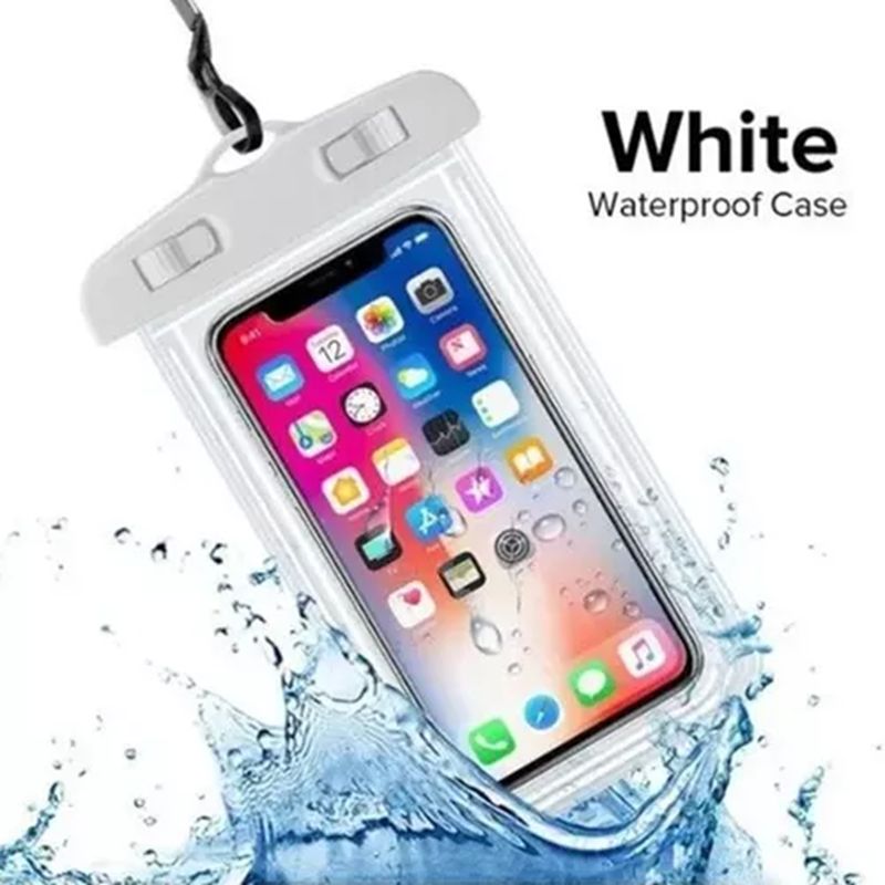 GENERICO - Forro Estuche Sumergible Impermeable Para Celular Blanco