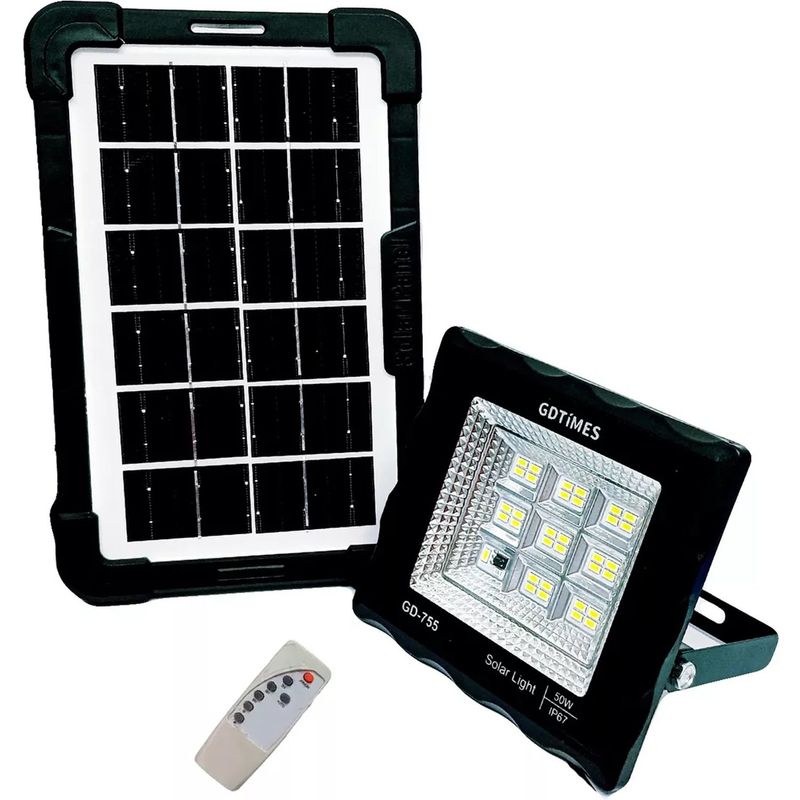 ONE PIXEL - Reflector Solar 100w Lampara Led Panel Solar Control Remoto ONE PIXEL