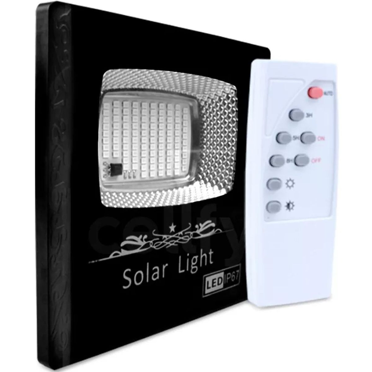 ONE PIXEL - Reflector Solar 30w Lampara Led Panel Solar Control Remoto ONE PIXEL