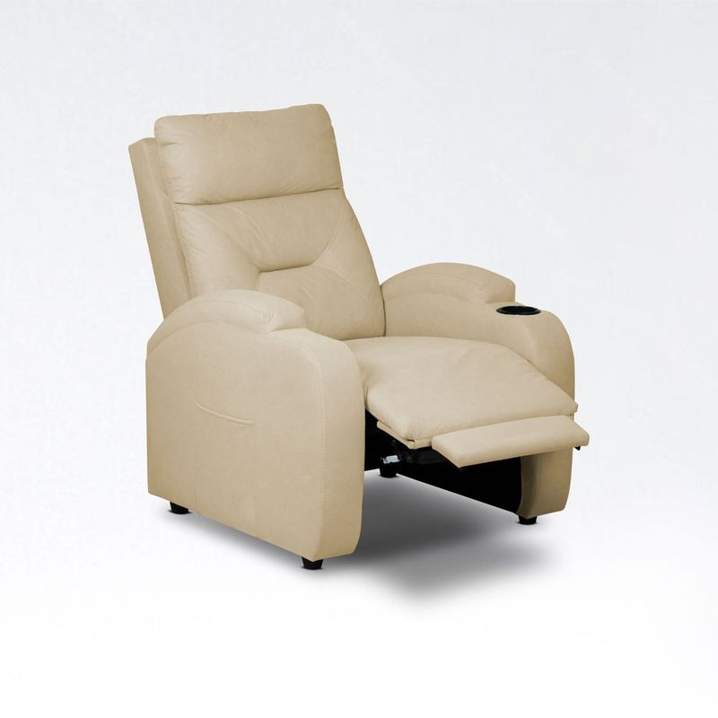 ELITE LIVING - SILLON RECLINABLE LOGAN MICROFIBRA BEIGE