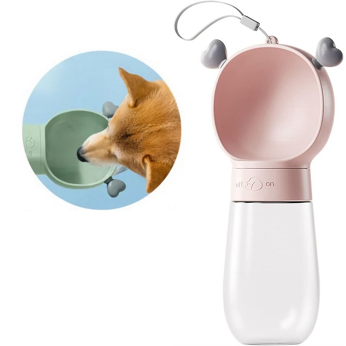 GENERICO - Dispensador Bebedero  Portatil Agua Mascotas Perros