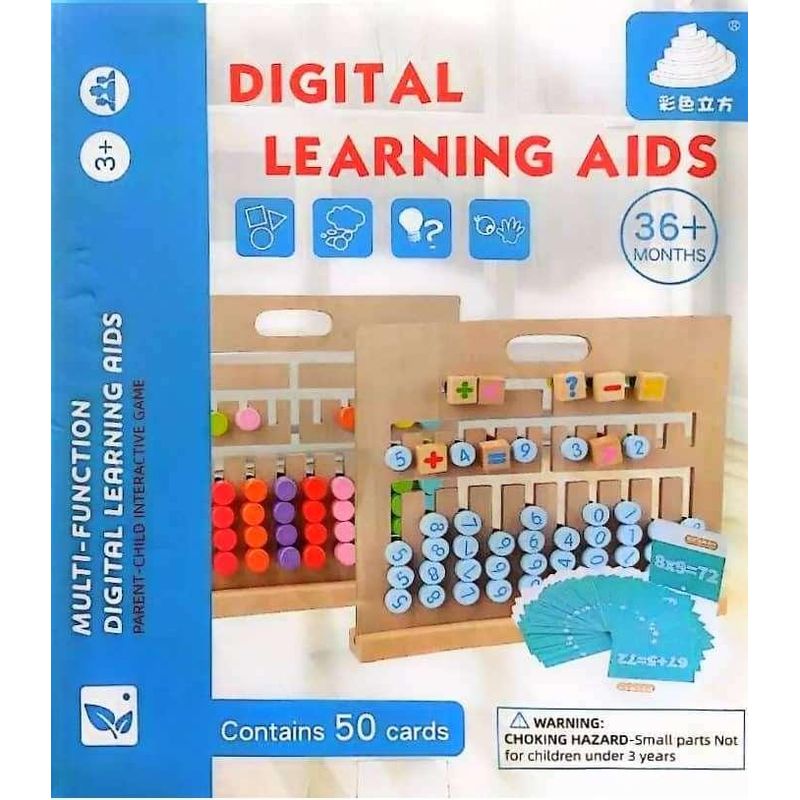 JUGANDO Y EDUCANDO - Tablero Didactivo De Operaciones Matematicas Madera Niños