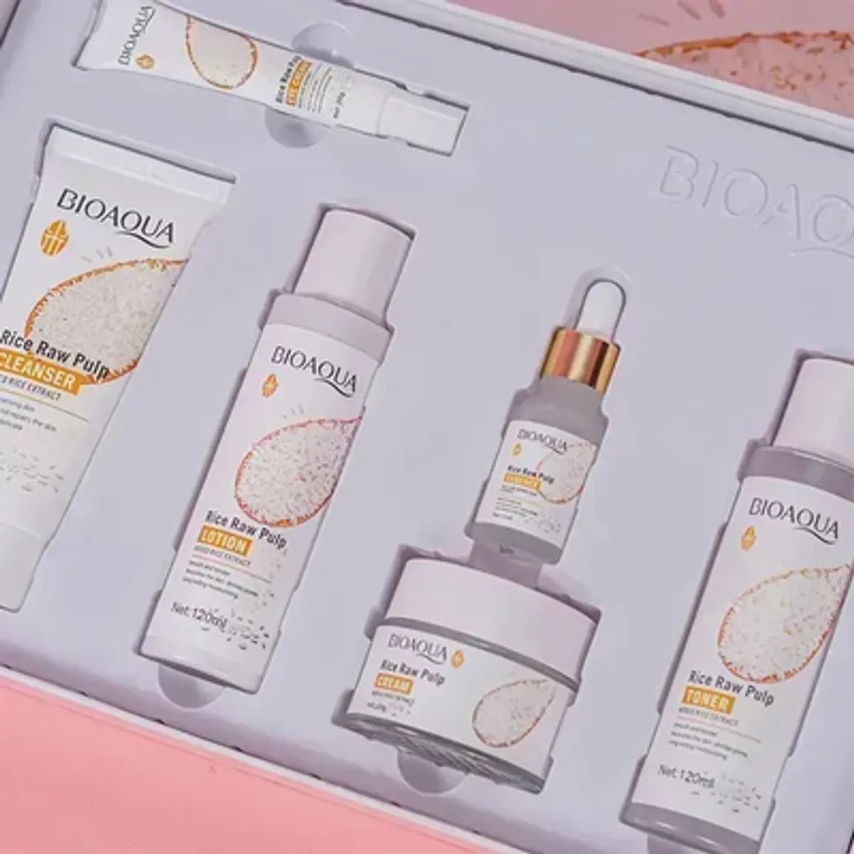 BIOAQUA - Kit Facial De Arroz X 6 Aclarante E Hidratant